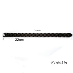 Stainless Steel Mens Black Magnetic Bracelet