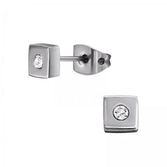 Titanium Square stud earrings