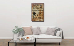 Work like a captain Metal Poster