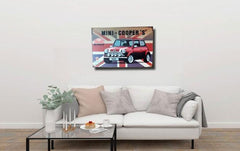 Mini Cooper Metal Tin Poster