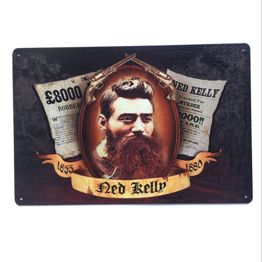 New Kelly Wanted Tin Poster