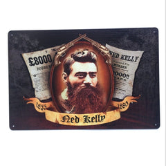 New Kelly Wanted Tin Poster