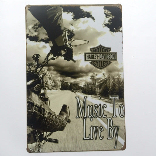 Harley Davidson Vintage Art Print Poster