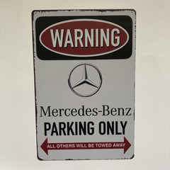 Mercedes Benz Parking Metal poster