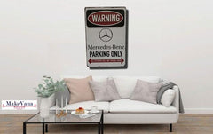 Mercedes Benz Parking Metal poster