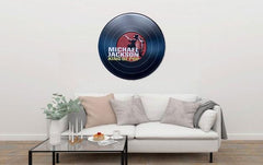 Micheal Jackson King of Pop Round Embossed Metal Tin Sign Poster