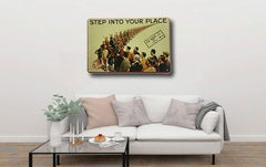 Step Into Your Place Metal Poster