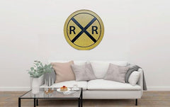 RXR Round Embossed Metal Tin Sign Poster