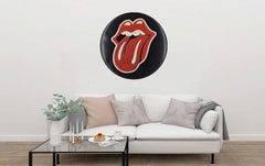 Rolling stones t Round Embossed Metal Tin Sign Poster