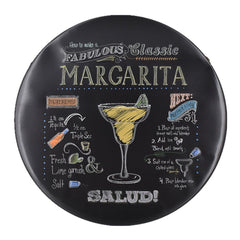 Margarita Round Embossed Metal Tin Sign Poster