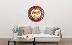 Lagonla Beer Cap Metal Tin Sign Poster