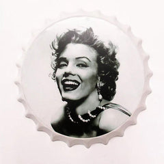 Marilyn Monroe Beer Cap Metal Tin Sign Poster