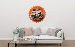 Ready For Duty Beer Cap Metal Tin Sign Poster