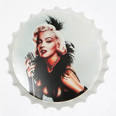Marlyn With Mike Beer Cap Metal Tin Sign Poster