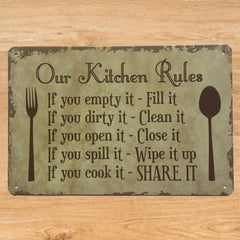 Our Kitchen Rules Sign