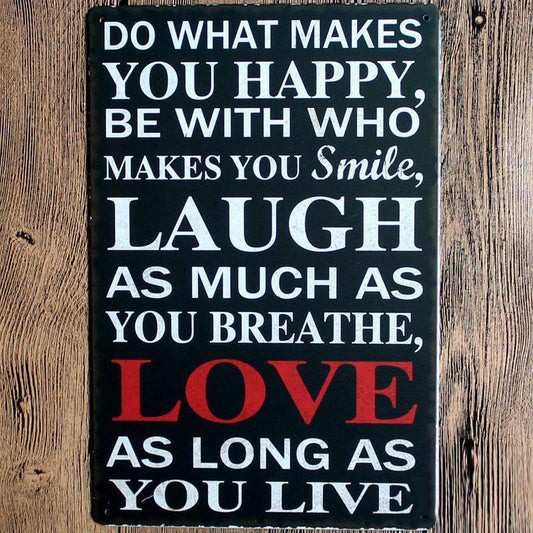 Inspiration Quote Tin Poster