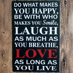 Inspiration Quote Tin Poster