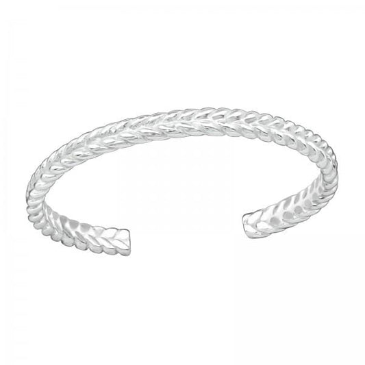 Silver Braid Toe Ring