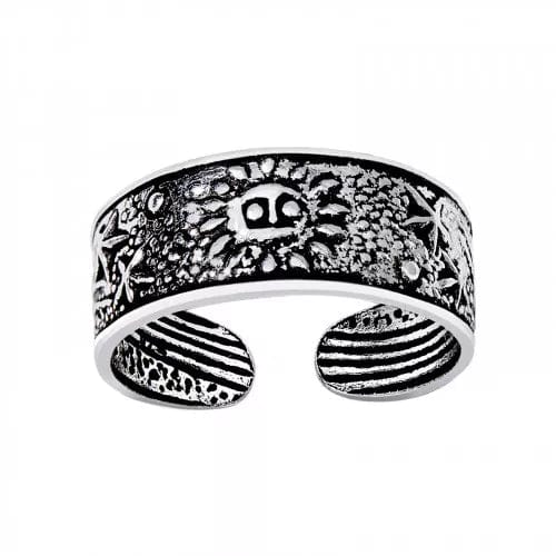 Silver Sun Antique Toe Ring