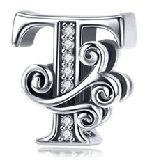 Silver Letter Charms
