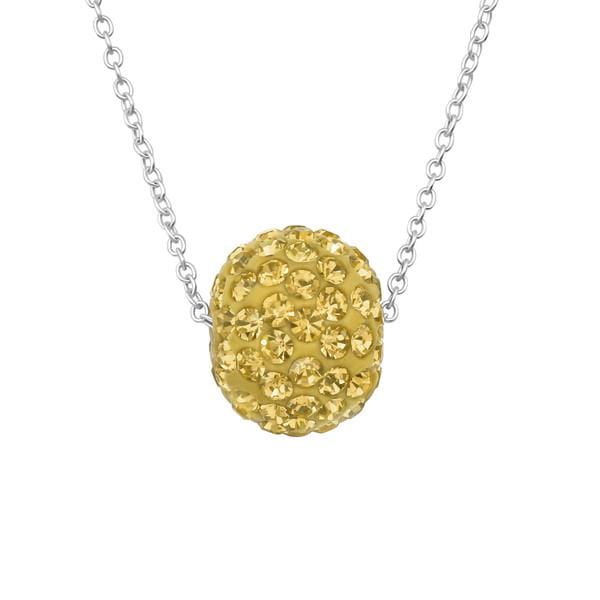 Silver Ball Bracelet Topaz