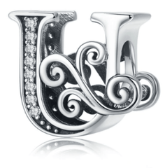 Silver Letter Charms