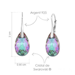 Multi Coloured Crystal Earrings