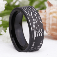 Tungsten Black Wedding Ring