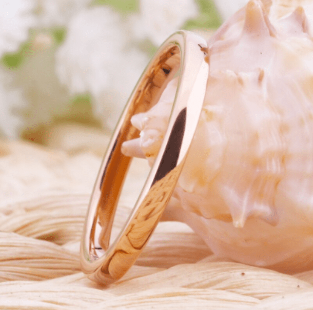 Tungsten Rose gold Rings for Women