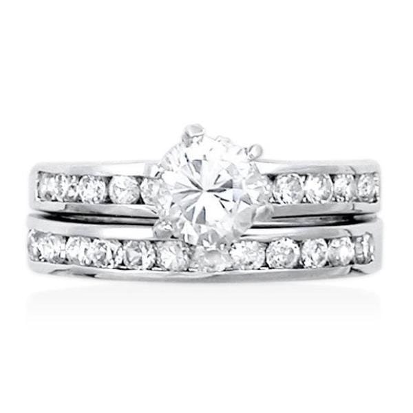 Zirconia Wedding Ring Set