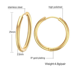 Stainless Steel Hoop Earrings For Women Jewellery