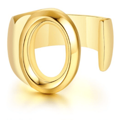 Women Gold Letter  Initial Ring