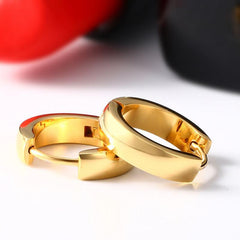 Stainless Steel Gold Hoop Earrings