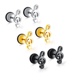 Treble Clef Earrings
In Stainless Stee