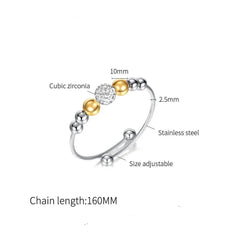 Steel Wire and Beads Bangle