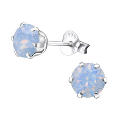 Silver Birthstone Earrings