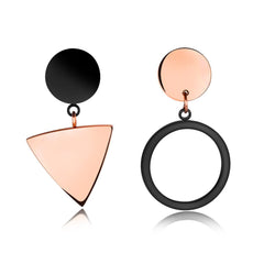 Rose Gold Stainless Steel Women Jewellerys Earrings