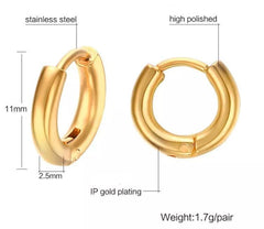 Stainless Steel Hoop Earrings For Women Jewellery