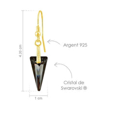 24K Gold Plated Sterling Silver Silver Night Jewellery Set