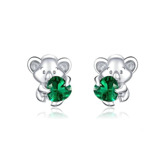 sterling silve Koala Earrings