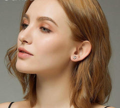 Rose Gold Butterfly Stud Earrings