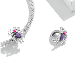 Silver Spider Charm for Bracelet