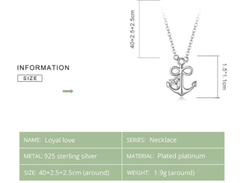 Silver Anchor Necklace