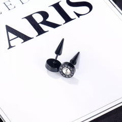 Men Roman Numerals Stud Earrings