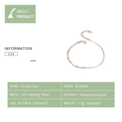 Rose Gold Chain Bracelet