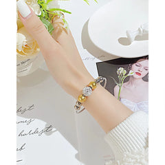 Steel Wire and Beads Bangle