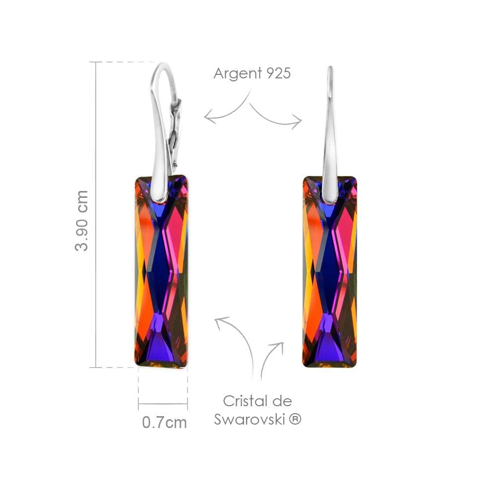 Silver Queen Baguette  Volcano   Jewellery Set