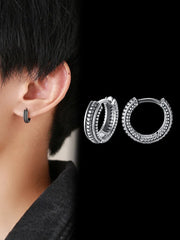 Mens Vintage Tyre Earrings
