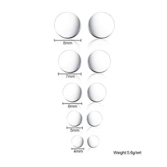 Stainless Steel Stud Earrings Set For Women Jewellery