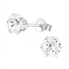 Silver Birthstone Earrings